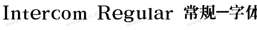 Intercom Regular 常规字体转换